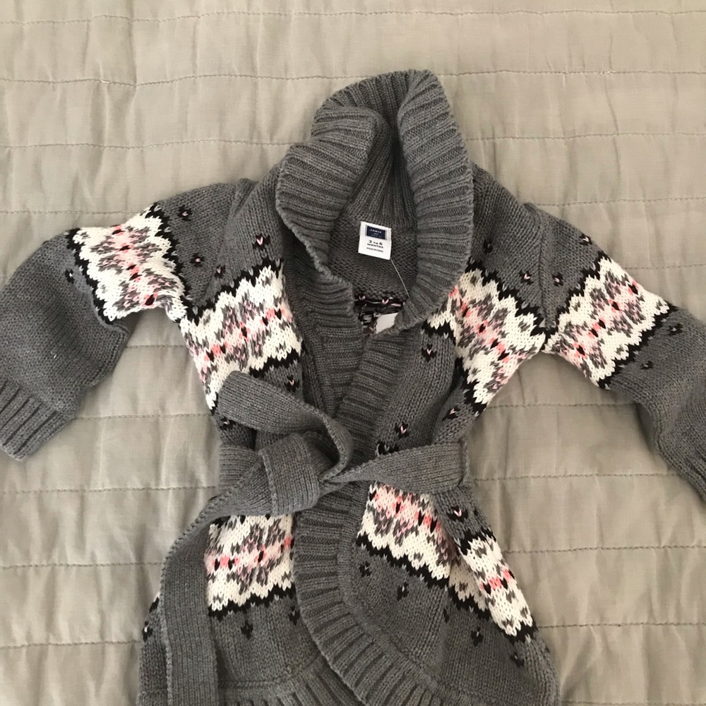 Janie and Jack fair isle cardigan